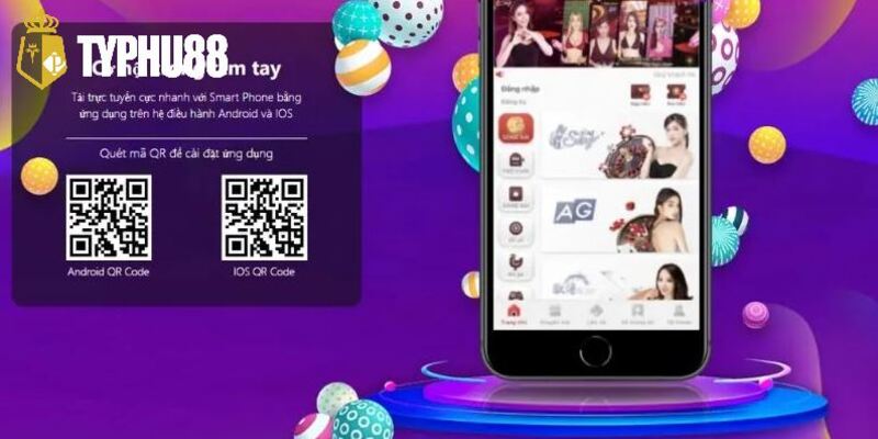 Truy cập link tải ứng dụng typhu88
